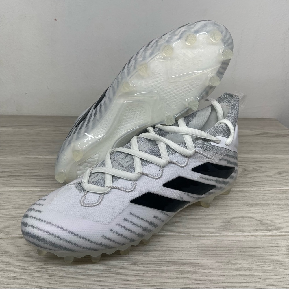 Adidas Freak Ultra Boost Primeknit Men Football Cleats White Gray FX1296 Sz 10.5